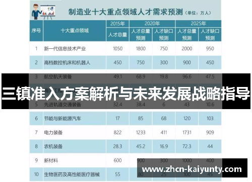 三镇准入方案解析与未来发展战略指导